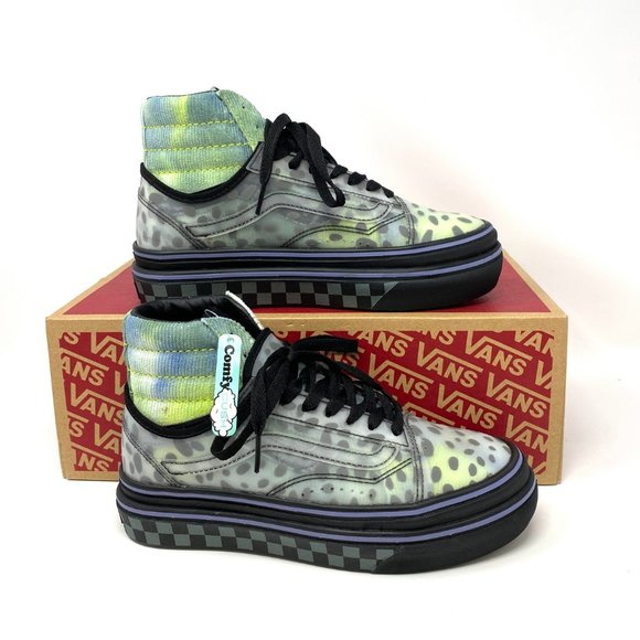 Vans Super Comfycush Blotche Gray Velvet Casual Shoes Women's Sizes VN0A4UVM2QK - Picture 7 of 9